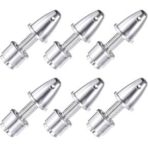 MECCANIXITY Propeller Adapter RC Plane Airplane Spinners, 4mm Aperture and 6mm Output Axle Propeller Adapter Saver for Shaft Brushless Motor Speed Controllers, Pack of 6