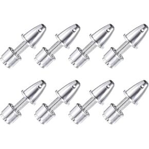 MECCANIXITY RC Plane Airplane Spinners Propeller Adapter, 4mm Aperture and 6mm Output Axle Propeller Adapter Saver for Shaft Brushless Motor Speed Controllers, Pack of 8