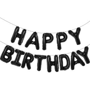 Pink Happy Birthday Balloon Banner, 16 Inch Foil Mylar Happy Birthday Balloons Letters, Reusable Happy Birthday Sign, Pink Birthday Decorations for Women and Girls