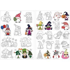 Water Soluble Embroider Pattern Stabilizer - CRASHOT 2 Sheet Stick and Stitch Embroider Paper Wash Away, Flower Floral Bird Designs, Suprise for Hand Sewing Lover