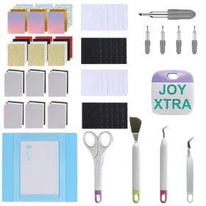 LOPASA Starter Kit for Cricut Joy Xtra Machine, Extra Bundle for Beginners, 8.5x12 Xtra Size Accessories and Supplies for Newbies, Everything Material You Need (Card Making Bundle)