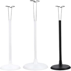 UPKOCH Doll Stands, 3pcs 45cm/60cm Plastic Doll Display Holder Doll Bracket Puppet Support Stand Action Figure Doll Holder Frame Racks for Window Display Collection Toys