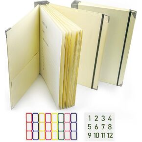 Document Organizer,2024 New Folio Document Organizer,in Case I Go Missing Binder,Document Organizer Folio with Pockets for Birth Certificates,Letters,Estate Planning(Yellow)