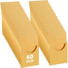 50 Pack File Retention Jacket Kraft Expansion Retention Jackets Office Yellow Document Retention Jackets Classification Jacket for Letter Legal Size
