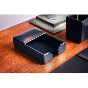 Dacasso A5009 Memo Holder, 7 x 4.75 x 1.75, Navy Blue
