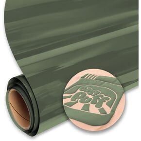 SISER Easy Puff HTV 12''x1yd - 3D Puffy Heat Transfer Vinyl (Forest Green)