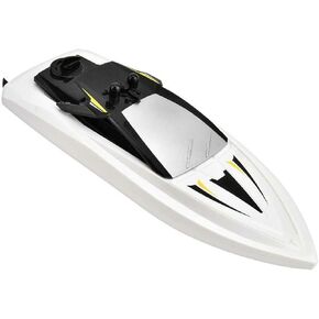 POCO DIVO Q5 Mini Boat 2.4Ghz RC Racing Boat Remote Control Dual Motor Yacht Kids Pool Toy Ship, White