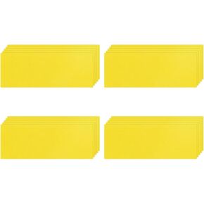 MECCANIXITY 20 Pcs Dry Erase Magnetic Labels Colorful Strips 3.1" x 1.2" Writable Yellow Name Tags Sticker for Craft Whiteboard Fridge Locker Home Office Classroom