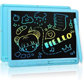 LCD Writing Tablet for Kids, 15 Inch Colorful Drawing Doodle Board, Learning Educational Drawing Pad Toys for Kids, Christmas Birthday Gift for 3 4 5 6 7 8 9 Year Old Girls Boy Pink