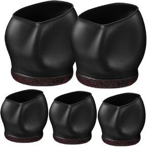 Homoyoyo 5pcs Caster Cover Chairs Chair Glide Covers Furniture Caster Cups Chair Foot Covers Caster Wheel Caps Rolling Chair Wheel Stopper Chair Leg Cups TPE Computer Chair Office Holder