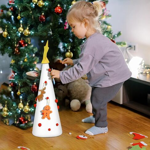 Youdaju 32 حزمة الحرفية رغوة المخاريط رغوة شجرة المخاريط السائبة أحجام متنوعة الأبيض البوليسترين المخاريط على شكل رغوة لشجرة عيد الميلاد مشروع ديكور الزفاف عطلة لوازم المنزل DIY المشاريع الفنية in Kuwait