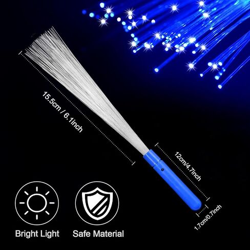30 PCS Green Fiber Optic Wands Glow Fiber Wands Bulk LED Light Up Wands with 3 Flashing Modes LED Flashing Sticks for Halloween Christmas St. Patrick’s Day Easter Wedding Bridal Shower Birthday in Saudi Arabia