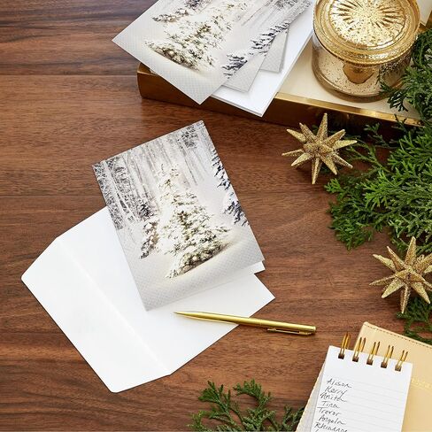 Hallmark Boxed Christmas Cards, Snowy Glowy Tree (16 Cards and Envelopes) in Saudi Arabia