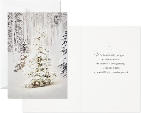 Hallmark Boxed Christmas Cards, Snowy Glowy Tree (16 Cards and Envelopes) in Saudi Arabia