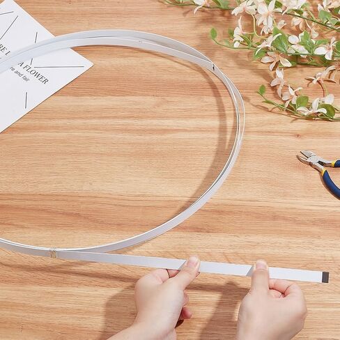 PH PandaHall 5.4 Yards 8mm Boning for Sewing, White Spring Steel Boning Corset Boning PVC Covered Steel Boning Stays Boning for Corset Wedding Dress Bridal Gowns Lingerie Nursing Cap in Saudi Arabia