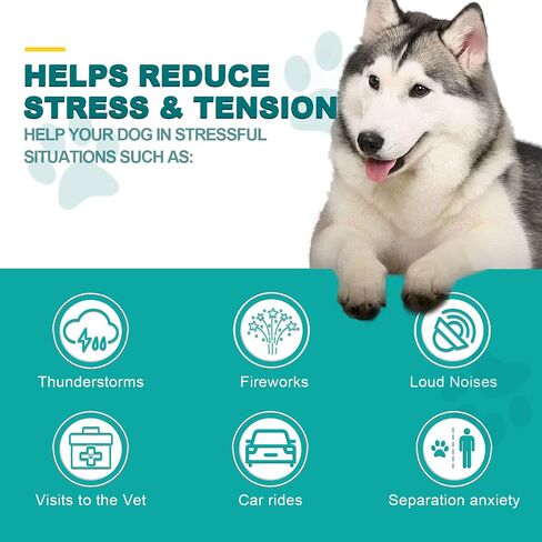 Hemp Calming Chews for Dogs, Dog Training & Behavior Aids, Dog Calming Treats, Natural Soothing Snacks Hemp + Valerian Root, Dog Anxiety Relief & Aggressive Behavior, 110PCS Calming Dog Treats in Kuwait