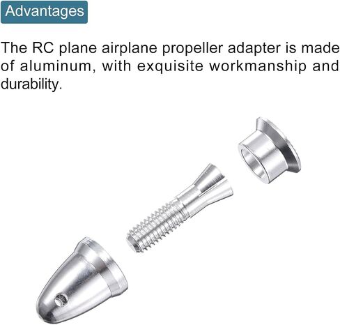 MECCANIXITY RC Plane Airplane Spinners Propeller Adapter, 4mm Aperture and 6mm Output Axle Propeller Adapter Saver for Shaft Brushless Motor Speed Controllers, Pack of 8 in Saudi Arabia