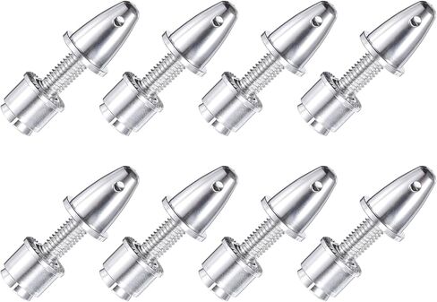 MECCANIXITY RC Plane Airplane Spinners Propeller Adapter, 4mm Aperture and 6mm Output Axle Propeller Adapter Saver for Shaft Brushless Motor Speed Controllers, Pack of 8 in Kuwait