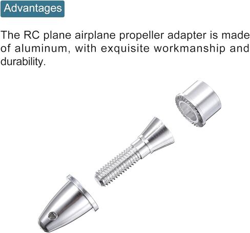 MECCANIXITY RC Plane Airplane Spinners Propeller Adapter, 4mm Aperture and 6mm Output Axle Propeller Adapter Saver for Shaft Brushless Motor Speed Controllers, Pack of 8 in Kuwait