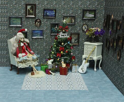 iLAND Dollhouse Flooring 30 PCS Wood Tiles 1/12 & 1/6 Scale Accessories in Kuwait