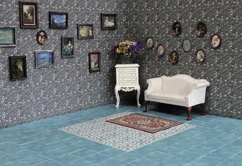 iLAND Dollhouse Flooring 30 PCS Wood Tiles 1/12 & 1/6 Scale Accessories in Kuwait