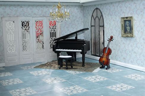 iLAND Dollhouse Flooring 30 PCS Wood Tiles 1/12 & 1/6 Scale Accessories in Kuwait