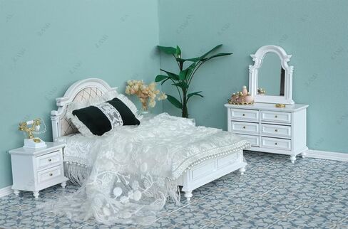 iLAND Dollhouse Flooring 30 PCS Wood Tiles 1/12 & 1/6 Scale Accessories in Kuwait