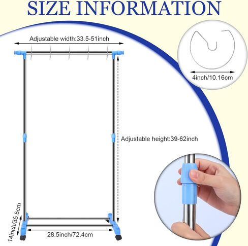 Adjustable Pocket Chart Stand Stainless Steel Expandable Chart Stand with Casters Rolling Anchor Holder with 5 Rings for Classroom Home Educational Tools, Adjustable to 63 Inch(Black) in Saudi Arabia