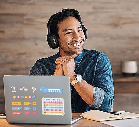 ABTOLS 12 Sheets / 730 pcs Day and Month Planner Stickers, Fitness Budget Workout Mini Planner Stickers, Diary Planning Stickers for Calendar Planning Journal Holiday Seasonal Events in Kuwait