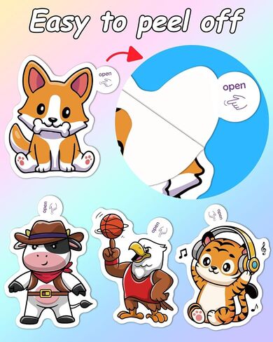 Cute Stickers, Animal Stickers, 100 PCS Water Bottle Stickers for Kids, Vinyl Stickers for Laptop, Skateboard, Phone, Summer Stickers for Kids Teens Girls in Saudi Arabia