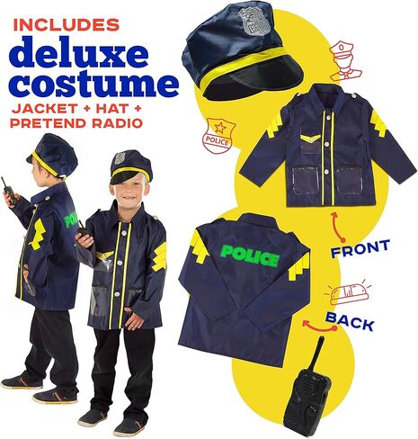 خيمة لعب منبثقة على شكل سيارة شرطة مع زر صوت للأطفال والأطفال الصغار والأولاد والبنات في الداخل والخارج - بيت لعب للمتعة التفاعلية - ألعاب وهدايا قابلة للطي وسريعة الإعداد in Kuwait