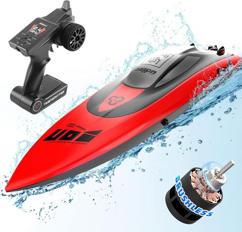 Cheerwing 17" Brushless RC Boat for Adults Kids, 40 km/h Fast Remote Control Boat with Self-Righting & Low Battery Alarm, Speed Boat for Pools, Lakes, River in Saudi Arabia