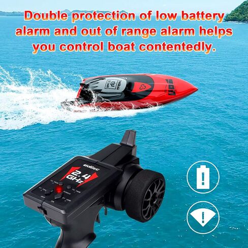 Cheerwing 17" Brushless RC Boat for Adults Kids, 40 km/h Fast Remote Control Boat with Self-Righting & Low Battery Alarm, Speed Boat for Pools, Lakes, River in Saudi Arabia
