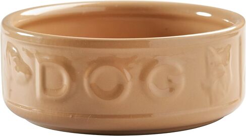 Mason Cash Cane & Blue Lettered Stoneware Dog Bowl, 18 cm in Saudi Arabia