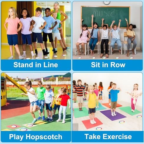 WhatSign Line up Spots for Classroom Floor Number Stickers for Classroom 36Pcs Line up Dots Line up Numbers Floor Numbers for Classroom Lining up Back to School Preschool Kindergarten Supplies in Saudi Arabia