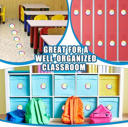 WhatSign Line up Spots for Classroom Floor Number Stickers for Classroom 36Pcs Line up Dots Line up Numbers Floor Numbers for Classroom Lining up Back to School Preschool Kindergarten Supplies in Saudi Arabia