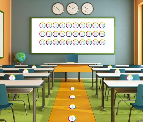 WhatSign Line up Spots for Classroom Floor Number Stickers for Classroom 36Pcs Line up Dots Line up Numbers Floor Numbers for Classroom Lining up Back to School Preschool Kindergarten Supplies in Saudi Arabia