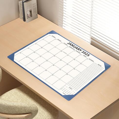 Desk Calendar 2025-2026 with Desktop Mat, 22x17 inch Large Desk Pad Calendar 18 Months Runs from 2025 to June 2026, Big Desk Blotter Calendar for Home Office and School, Apricot in Saudi Arabia