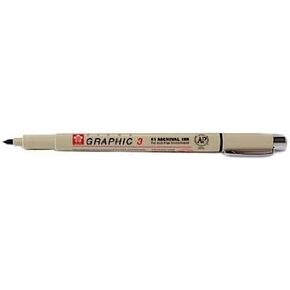 Sakura Pigma Graphic Pen 3.0 mm [Pack of 12 ]