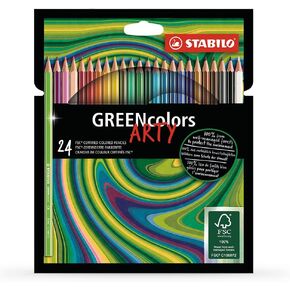 STABILO Premium Fiber-Tip Pen with Brush Tip Pen 68 brush ARTY - Pack of 18 - Assorted Colors
