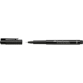 Faber-Castell Art & Graphic Pitt Artist Pen Fineliner Xxs India Ink Pen, Black, Single Pitt Pen, For Art, Craft, Drawing, Sketching, Home, School, University, Colouring