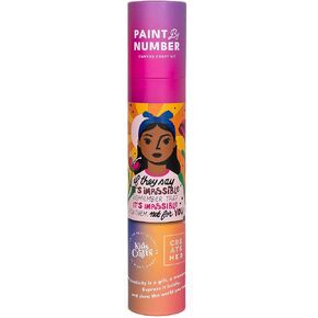 Kids Crafts: Paint by Number - Nothing is Impossible Canvas Painting - DIY All-in-1 Art Kit, Includes Paint & Brushes, Kids Girls Tweens, Ages 7+