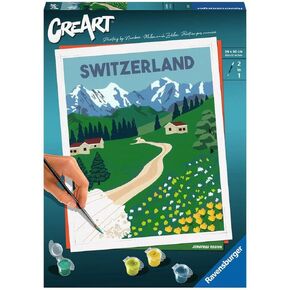 Ravensburger Jungfrau Region Paint by Numbers Kit for Adults - 23536 - Painting Arts and Crafts for Ages 12 and Up