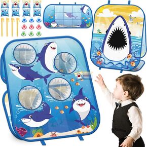 chiazllta Ocean Animal Bean Bag Toss Game Toys for Kids Outdoor Toss Game for Family Party Supplies 3 in 1 Toy Lawn Carnival Game Gift for Toddler Ages 7-8 Birthday Christmas Holiday Outside Activity