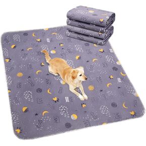UPSKY Washable Pee Pads for Dogs 2 Pack 34" x 36" Reusable Puppy Pads Waterproof Pet Training Pads, Non-Slip Dog Mats Fast Absorbent Whelping Pads for Playpen, Potty, Crate, Bed