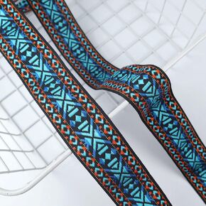 IDONGCAI Vintage Jacquard Ribbon Jacquard Webbing Trim Embroidered Ribbon Boho Lace Trim for Sewing 1.56" Wide 5 Yards/lot (4)