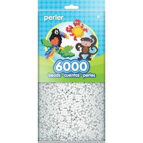 Perler Beads 6,000/Pkg-White