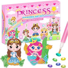 Labeol Arts and Crafts for Kids Ages 8-12 - Creat Your Own GEM Keychains-5D Diamond Art by Numbers GEM Art Kits for Kids Girls Toddler Crafts Age 6-7 6-8 10-12 (Animal)