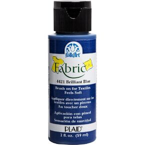 FolkArt, Wicker White 4400 Fabric Brush On Acrylic Paint, 2 oz, 2 Fl Oz (Pack of 1)