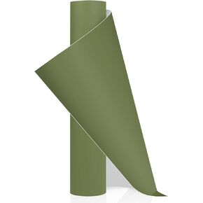 VINYL FROG Smart Adhesive Vinyl Roll 13in x 5ft Matte Olive Green Craft Vinyl Compatible with Explore3/Maker3, Smart Permanent Vinyl for DIY Crafting Decal Projects(Cut Well Without Mat)